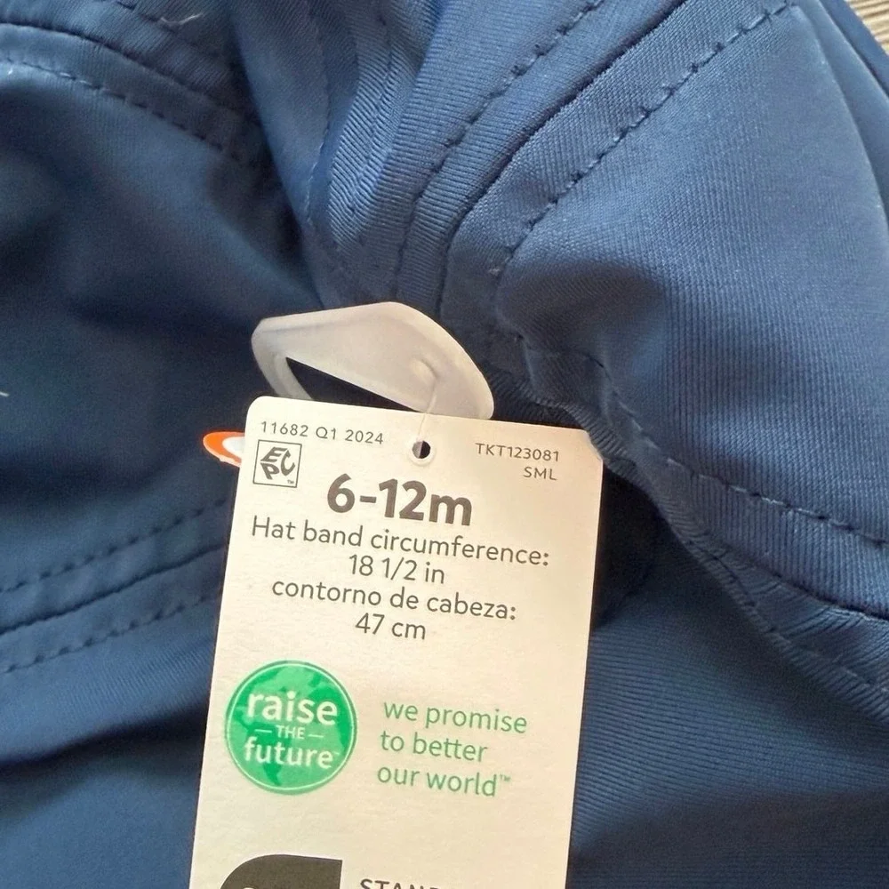 Blue‎ Baby Bucket Hat. Summer, Vacation. 6-12M, NWT.